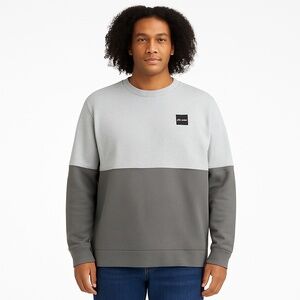 EUC Columbia Men’s Colorblock Crewneck Sweatshirt - XXL - Gray/Light Gray